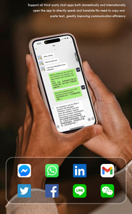 AI <strong>Language</strong> Translator Device for 138 <strong>Languages</strong> Online Offline Real Time Communication Cross APP Phone Holder Translator - Product Image 5