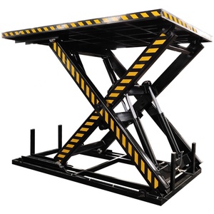 Sollevatore a forbice idraulico a grande carico con grande piattaforma di installazione fissa per attrezzature per la movimentazione dei materiali di fabbrica - Product Image 2