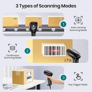 Handheld CMOS Image Automatic Screen <strong>Scanning</strong> USB Wired Inventory 2D 1D <strong>QR</strong> Bar <strong>Code</strong> Reader Barcode Scanner - Product Image 4