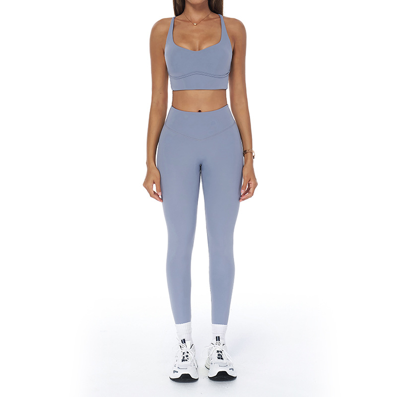 Blue bra+leggings
