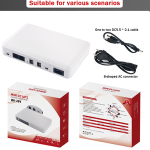ミニDC UPS 10000mAhオンラインミニUPS家庭用産業用単相入力Wifiルーター用三相出力 - Product Image 5