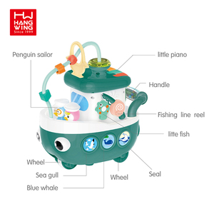 HW oyuncaklar gökkuşağı yapı taşları müzik desen öğrenme elektrikli oyuncaklar eğitici bebek oyuncak - Product Image 4