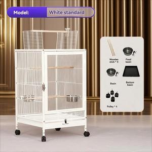 Yaşam tasarrufu büyük papağan kafes kaçış geçirmez tasarım 5 ikinci temiz tepsi mutlu kuşlar amerika birleşik devletleri'nde % üreme kafesi Viral garanti - Product Image 2