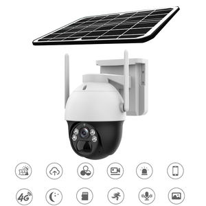 IP-pro 4ch 3,0 мегапикселя Wifi PoE NVR, украшенное мозаикой из драгоценных камней, 12 дюймов монитор IP камера, Wi-Fi, купольная PTZ CCTV сеть Ipsy солнечная батарея резервного копирования камеры - Product Image 5