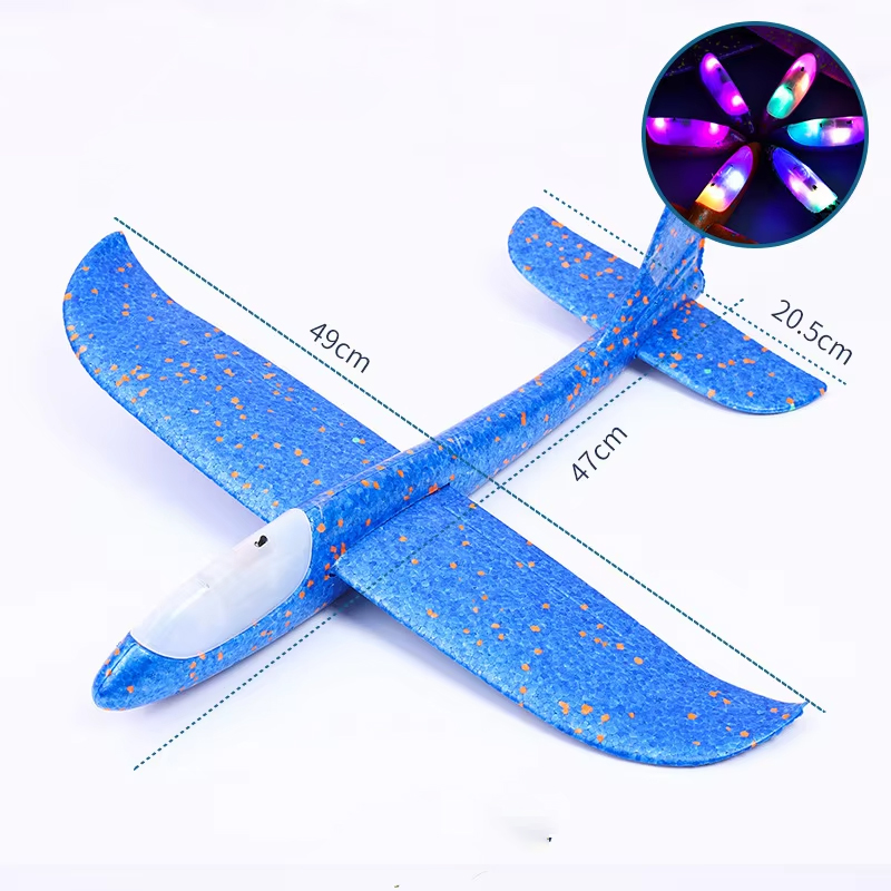 Corpo blu luminoso - 48 cm - rotazione acrobatica