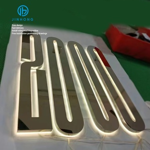Chữ lớn 3D <span class=keywords><strong>LED</strong></span> dấu hiệu tùy chỉnh kinh doanh dấu hiệu 3D chữ dẫn ánh sáng thư dẫn bảng hiệu Backlit 3D Acrylic thư ký kim loại - Product Image 5