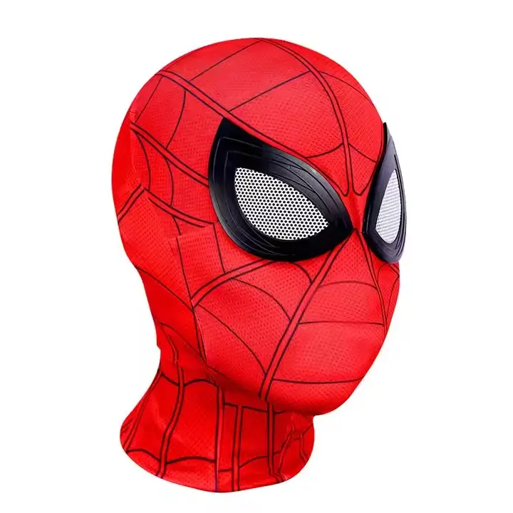 Rosso nero di natale di carnevale maschera per gli uomini mascherata festa Cosplay Spiderman hell faccia a faccia di Halloween Spider-man maschera