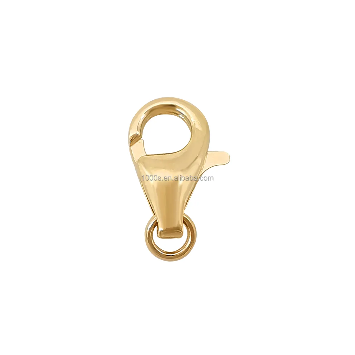 Gioielli in oro 14 carati accessori per gioielli fai da te chiusura a moschettone chiusura con ganci di diverse dimensioni disponibili
