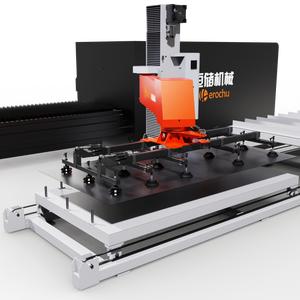 Sistemas de almacenamiento automático con pórtico de placa de metal Manipulador de robot de descarga utilizado en línea de producción de acero y gabinetes