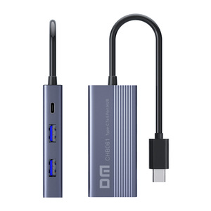 DM USB C Hub <strong>6</strong> in 1 with USB3.0 PD Fast Charging 1000mbps <strong>Ethernet</strong> Port Multifunctional HUB - Product Image 2