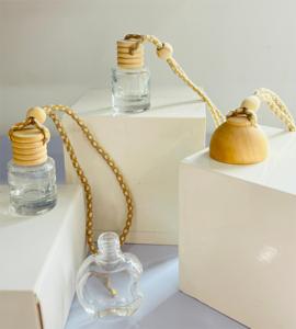 High Quality Hanging Car Diffuser Bottles <strong>5ml</strong> square Shape Glass <strong>Perfume</strong> Car Bottle - Product Image 6