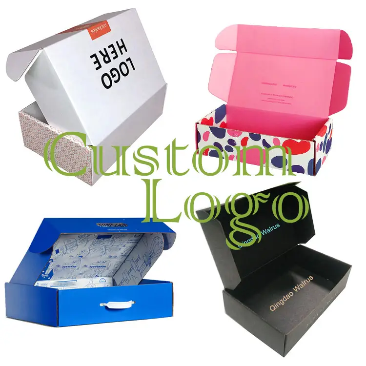 Cajas de cartón personalizadas, cajas de papel corrugado, troquelado, formas de cartón, embalaje de comercio electrónico