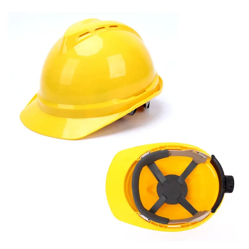 CE EN 397 guscio in ABS giallo tipo V fori di ventilazione protezione della testa elmetto da cantiere caschi di sicurezza sul lavoro