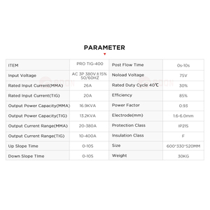 Edin专业逆变器DC TIG -400 apms焊接机TIG MMA焊接机 - Product Image 3