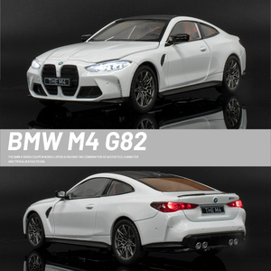 1/24 diecast model arabalar BWM M4 G82 metal oyuncak arabalar ses ve ışık ile geri çekme süslemeleri süs ornament modelo del metal - Product Image 4