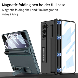 サムスンギャラクシーZFold5GKKの磁気折りたたみシェルとフィルムの統合ペンスロット付きの新しい電話ケースとOEMおよびODMをサポート - Product Image 6