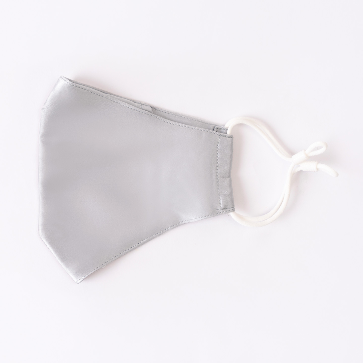 Gray Pure silk face mask