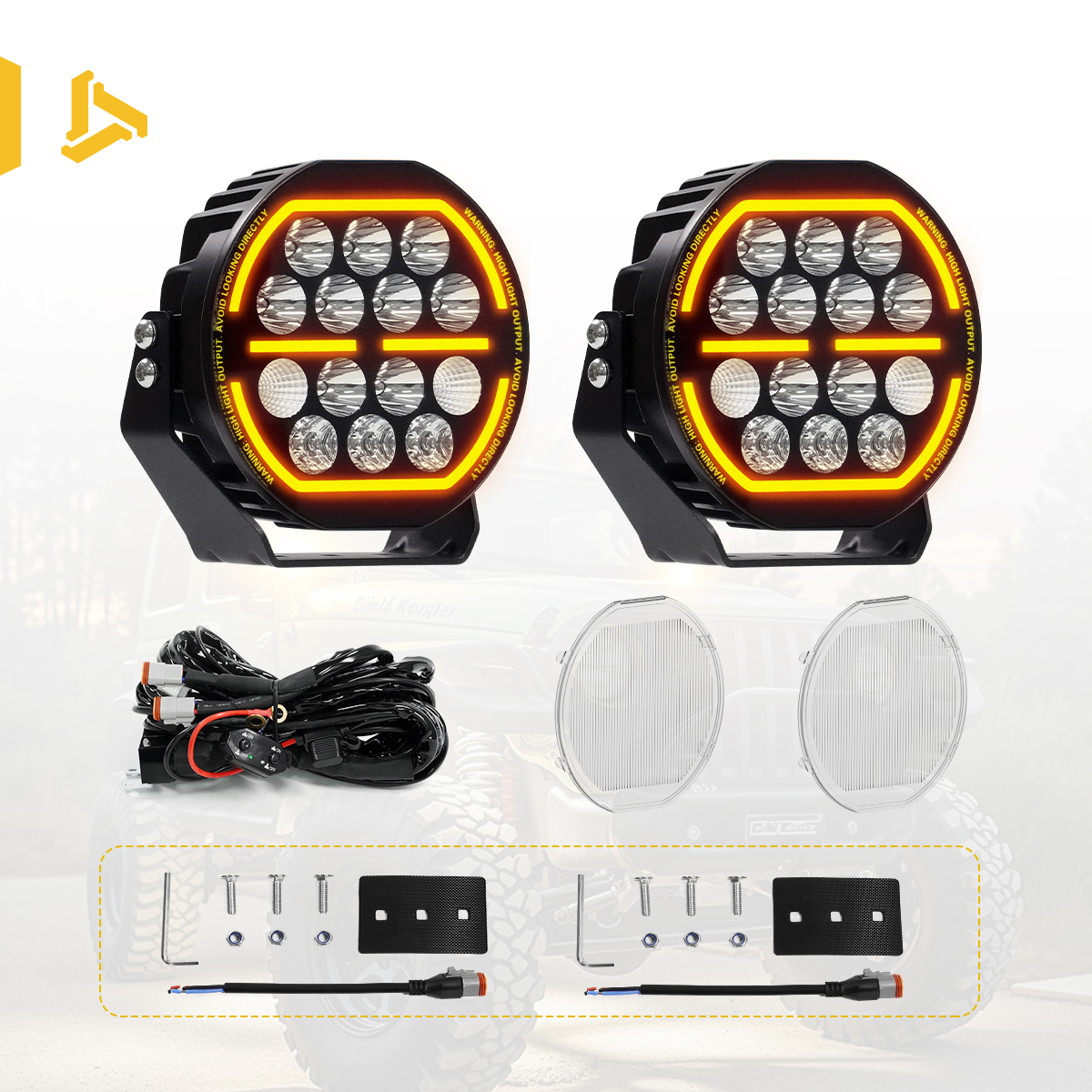 Light Kit ( Pair + White Cover + Wire Harness)