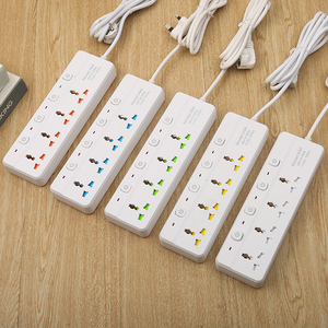 新时代批发家庭办公室多功能电源插座，带10A铜插头2个USB a输出端口3m电缆长度