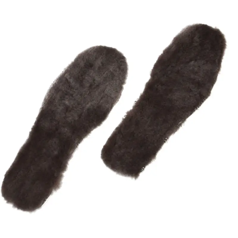 Wholesale Sheepskin Foot Warmer Wool Insoles Fur Shoes Insoles