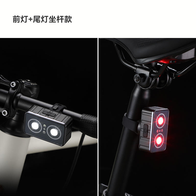 Phares, feux arrière, style de tige de selle