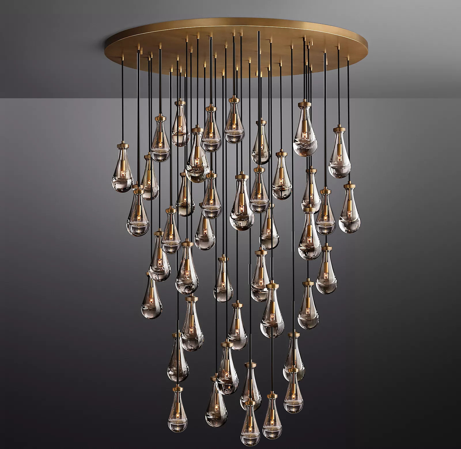 Wholesale Modern Hotel Lighting Furniture Rain Round Restoration Hardware Chandelier