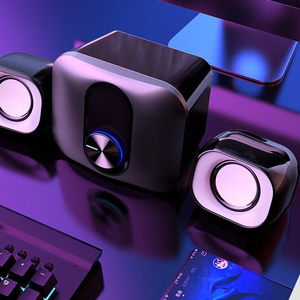 Subwoofer Full-range Satellites for PC with Dynamic RGB BT 3.5mm Inputs Strong Bass 2.1 USB Powered <strong>Computer</strong> Speaker - Product Image 5