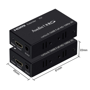 VCOM 1080P 3D <strong>HDMI</strong> Transmitter Receiver 60m <strong>HDMI</strong> Network Signal Extender with IR Cat5e Cat6 Ethernet Cable - Product Image 5