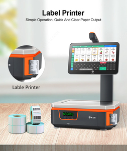 PSJ2500 Windows, все в одном, точка продажи, биллярная машина, Pos-система, 15,6 дюймовый сенсорный экран, масштаб этикеток с ии - Product Image 5