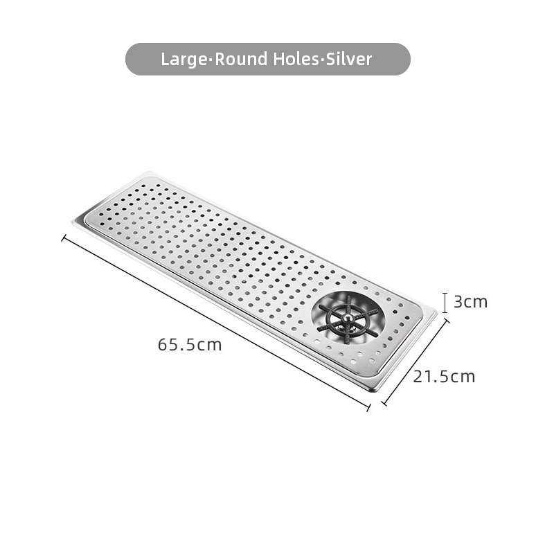 Trou rond argenté L