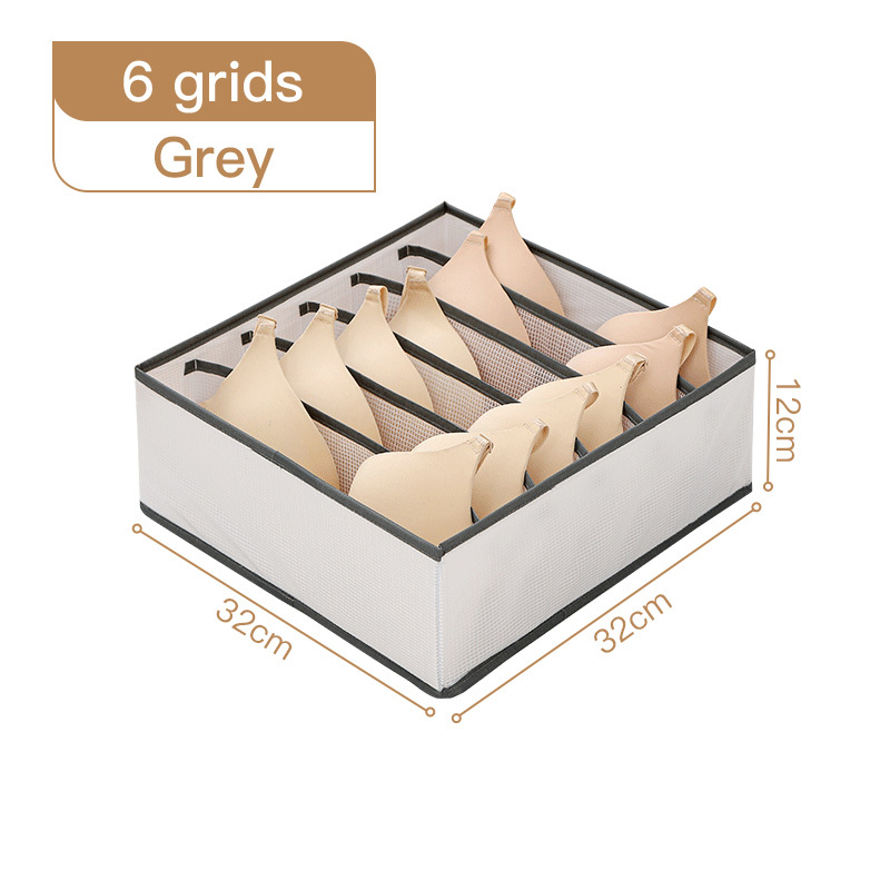 6 grids organizer grey