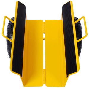 Jh-mech 16.1 "L x 15.3" W x 14.1 "H Bảng điều khiển hạng nặng Dolly di chuyển giỏ hàng lắp đặt Bảng điều khiển cửa thép carbon Dolly - Product Image 3