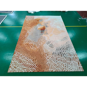 Trung Quốc Handmade Thảm Và Thảm Chất Lượng Cao Hiện Đại Trừu Tượng Nghệ Thuật <span class=keywords><strong>Stark</strong></span> Phong Cách NZ Len Tre Lụa Thảm Cho Phòng Khách - Product Image 2