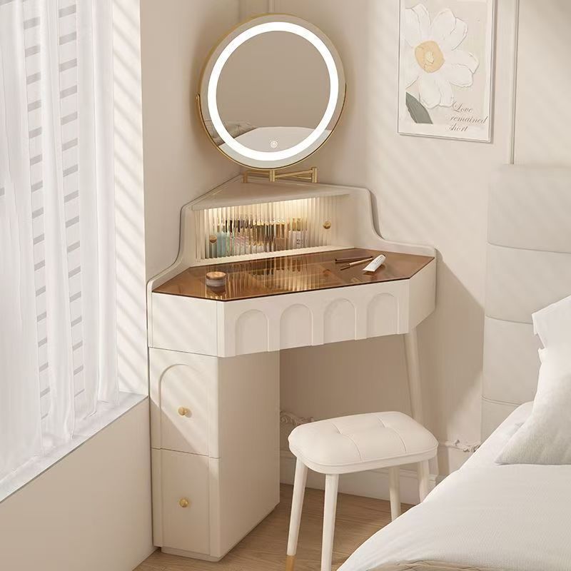 Cream white dressing table side cabinet-no stool-no mirror