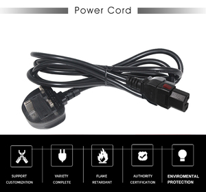 Ücretsiz örnek 5A/250V H05VV-F 3G * 0.75mm2 3 Pin fiş güç kablosu su ısıtıcısı ve bilgisayar güç kablosu - Product Image 2
