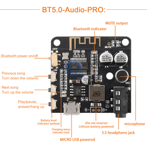 Amplificador de sonido de Audio para coche, módulo de sonido automotriz, placa de altavoz, kit electrónico de bricolaje, Bluetooth, 5,0 - Product Image 3