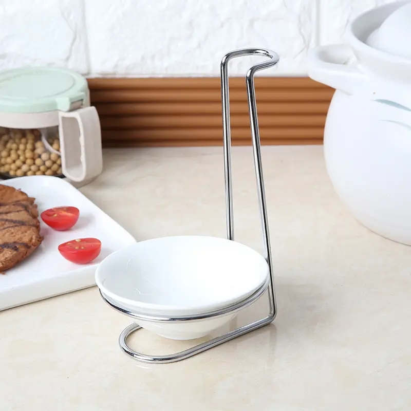 With ceramic bowl