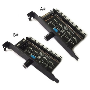 8 Channel PC Fan Hub Cooling Fan Speed <strong>Controller</strong> for CPU Case HDD VGA PWM Fan <strong>PCI</strong> Bracket Power 12V SATA 4Pin - Product Image 1