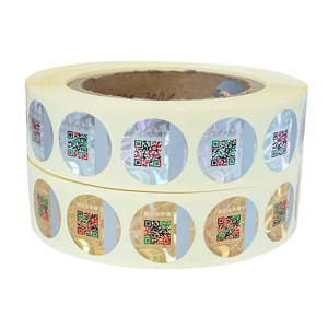 Anti-Counterfeit Label Gold Self-Adhesive Original <strong>Verification</strong> Security QR <strong>Code</strong> 3D Hologram Sticker with Unique Serial Number - Product Image 4