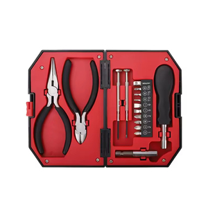 16 adet/takım ev bakım aracı kutu seti taşınabilir acil Handy aracı ev tornavida Bit soket pense Tool Kit seti - Product Image 1