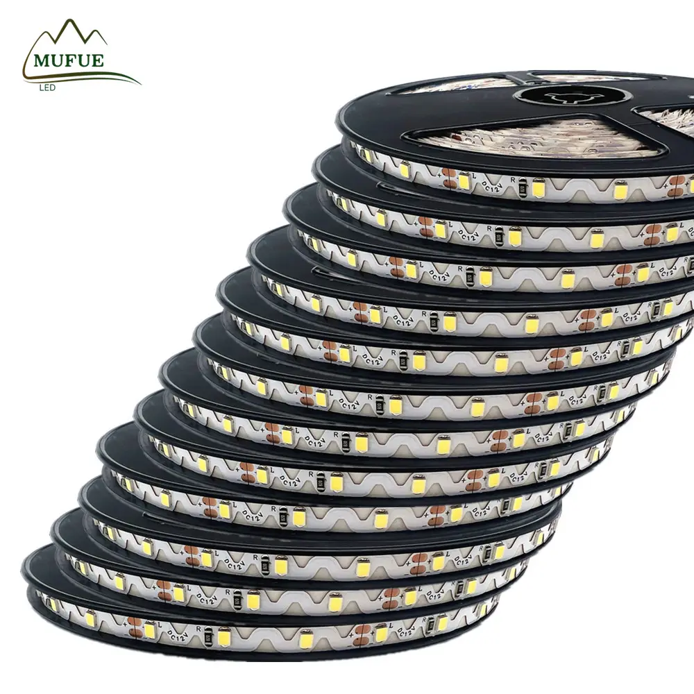 Venta al por mayor Smart 60leds SMD 2835 12V 24V S tipo cobre Base oro alambre RGB CRI90 3oz 6mm 7mm 8mm luces LED tira flexible