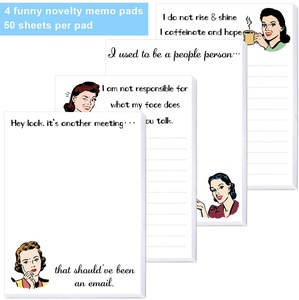 Factory Customized Funny Writing <strong>Notebook</strong> <strong>Memo</strong> Pads Funny <strong>Notepads</strong> for Office and School - Product Image 1