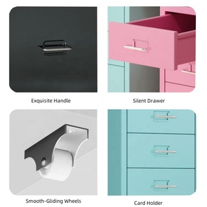 Dọc Kim Loại Ngăn Kéo Ngực Thép Cán Tủ Hồ Sơ 5 Ngăn Kéo Di Động Tủ Hồ Sơ Cho Văn Phòng Nhà Lưu Trữ Và Tổ Chức - Product Image 4
