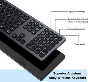 BT 3.0 5.0 <strong>Keyboard</strong> Multi-Device Rechargeable <strong>Keyboard</strong> Aluminum <strong>Wireless</strong> Type-C Rechargeable <strong>Keyboard</strong> 110 Keys - Product Image 6