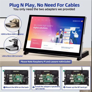Kit de pantalla táctil capacitiva, módulo LCD, Monitor táctil con puerto HD de 7 pulgadas para Raspberry Pi 4