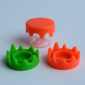 Biểu Tượng Tùy Chỉnh Thiết Kế In Ấn Và Silicone Nhỏ Giọt Hình Dạng Không Khí Chặt Chẽ Nắp Tập Trung Thủy Tinh <span class=keywords><strong>Container</strong></span> Jar Với Tùy Chỉnh Kích Thước/Hình Dạng - Product Image 5