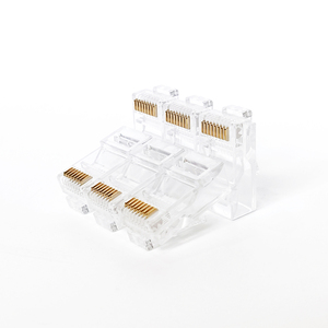 ปลั๊กอีเธอร์เน็ตแบบโมดูลาร์ผ่าน Cat6ขั้วต่อ RJ45อีเธอร์เน็ต3U 8P8C สายเคเบิลโมดูลาร์เครือข่าย - Product Image 2