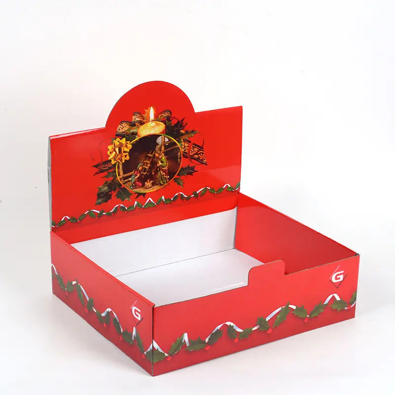 Popular Impressão Personalizada Placa Ondulada Chocolate Congelado Amendoim Snack Bar Doces Brinquedos Papelão Display Food Packaging Paper Box