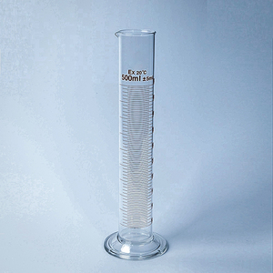 Laboratuvar kullanımı Boro 3.3 cam 25ml 50ml 100ml Tiandi Lab emzik ve cam yuvarlak taban ile ölçme silindiri mezun - Product Image 5