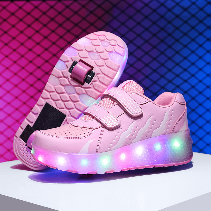 028 Double Wheel Pink